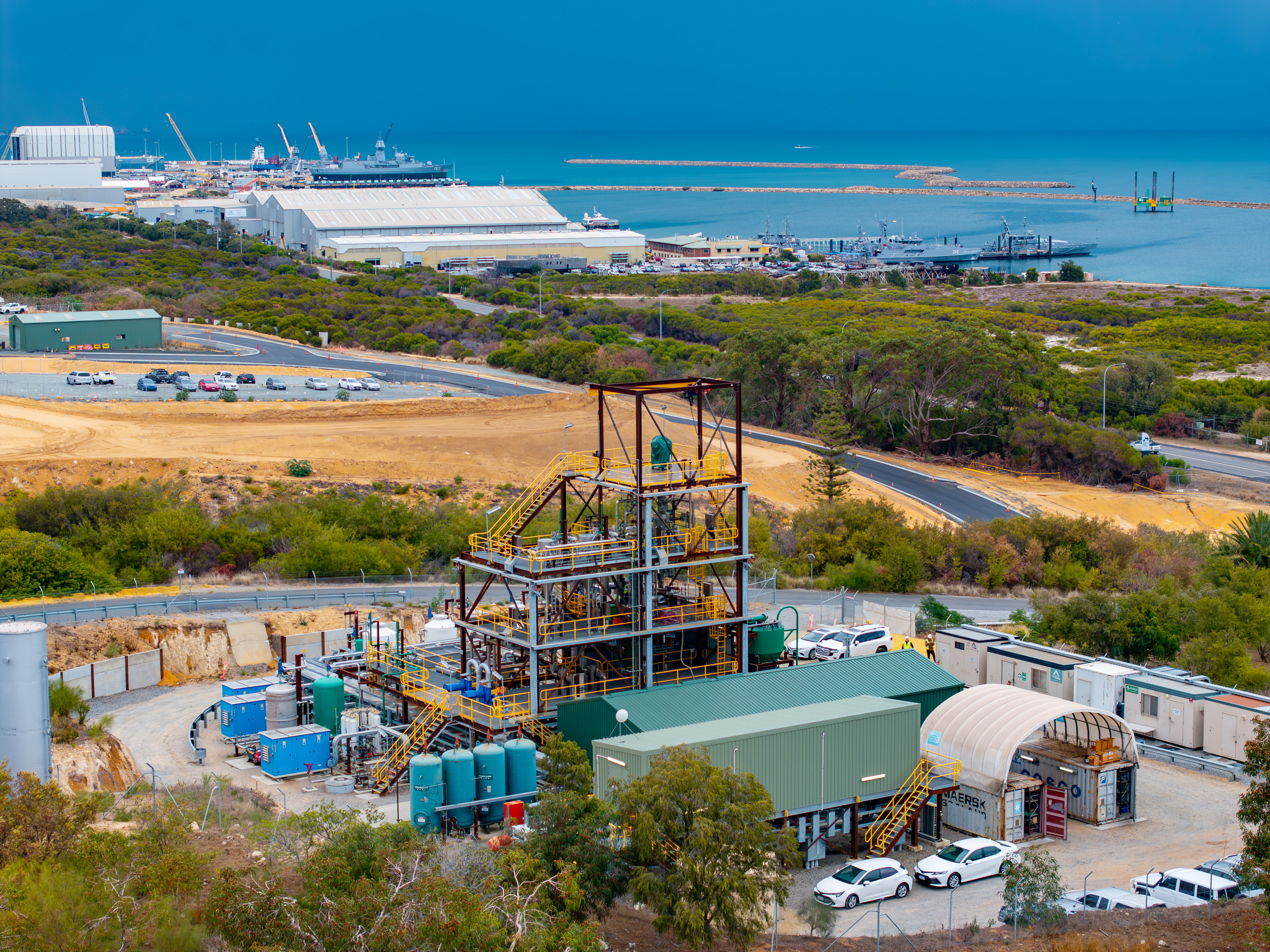 Hazer hydrogen pilot plant on coast of Perth