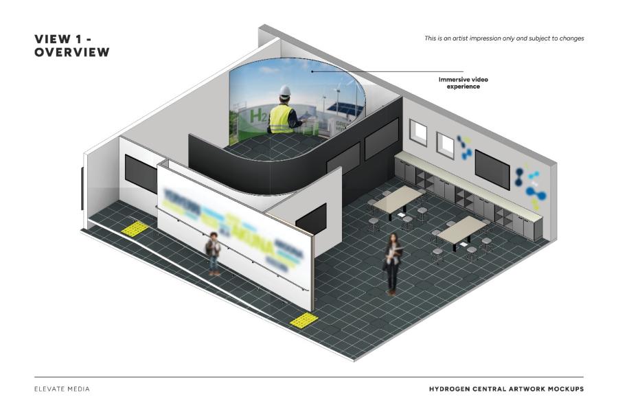 Concept artwork of a new Hydrogen Community Hub at Central Queensland University