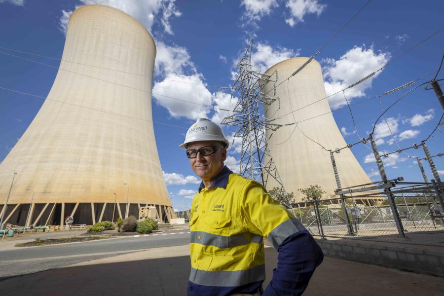 Worker at Stanwell Power Station