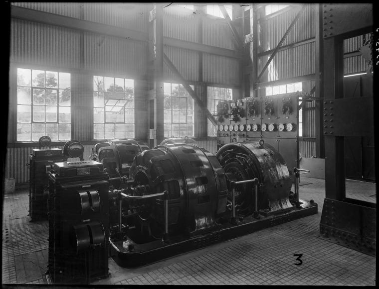 Electricity at the newly built Collie Power Station in March 1931