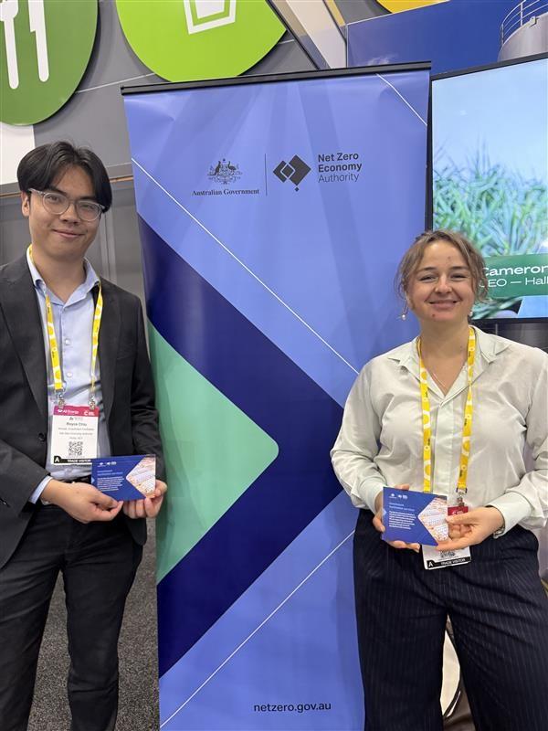 Royce C and Olivia B at the All Energy Conference