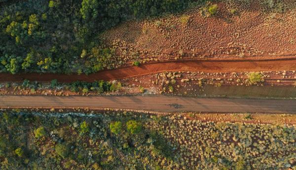 Road through the Pilbara region, Western Australia