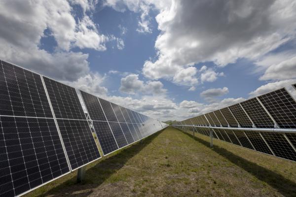 Aldoga wind farm solar panels