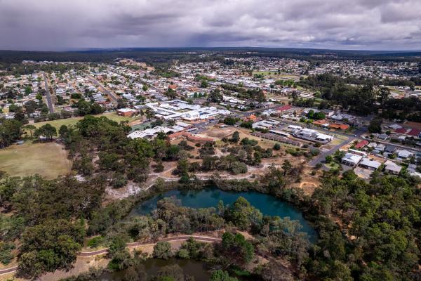 Aerial view of Collie