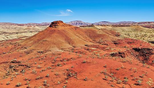 Aerial shot of the Pilbara region