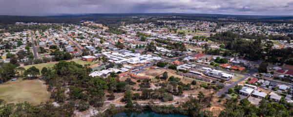 Aerial view of Collie