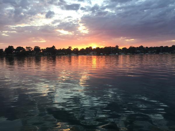 Lake Macquarie at sunset