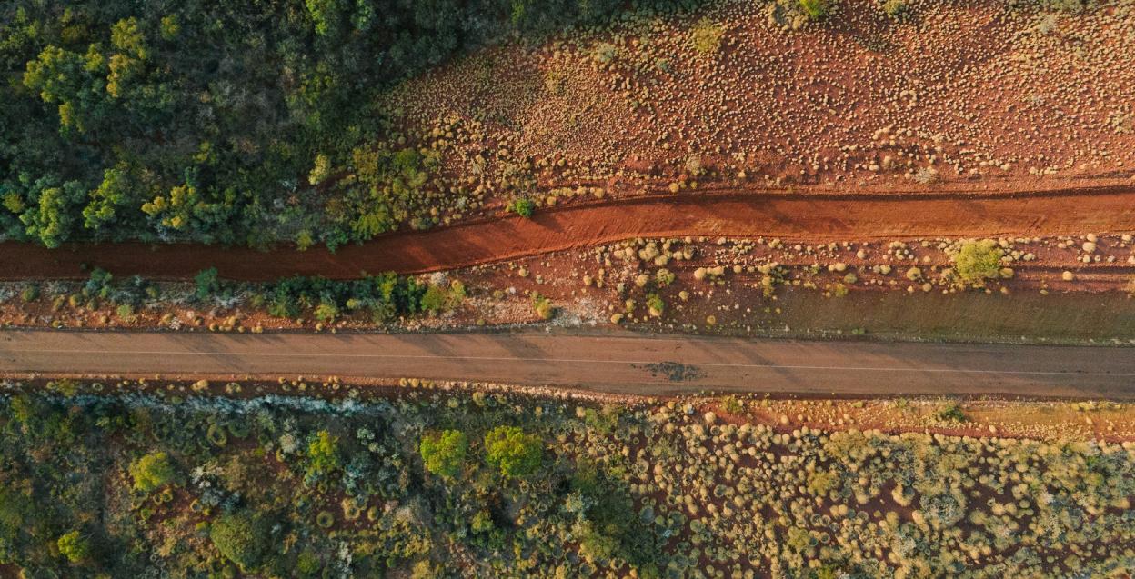 Dirt road through the Pilbara region, WA